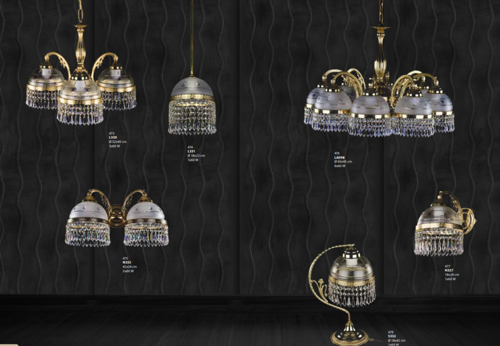brass chandelier collection