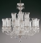 Cut glass crystal chandelier  EL6831819T - silver 