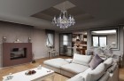 Living Room  Cut Glass Crystal Chandelier L16047CE 