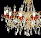 Crystal chandelier red EL5451237 - detail 