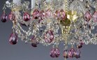Lámpara de cristal rosa L083B 6006 - detalle