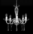 Lámparas de araña de cristal lisas L147CE - plateada