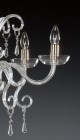 Clear Glass Chandelier  AL058 - candle detail