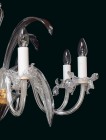 Clear Glass Chandelier EL450800 - candle detail