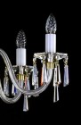 Moderní křišťálový lustr L150CE  - detail svíčky 