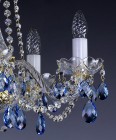 Lámpara de cristal azul L083B 6006 - detalle