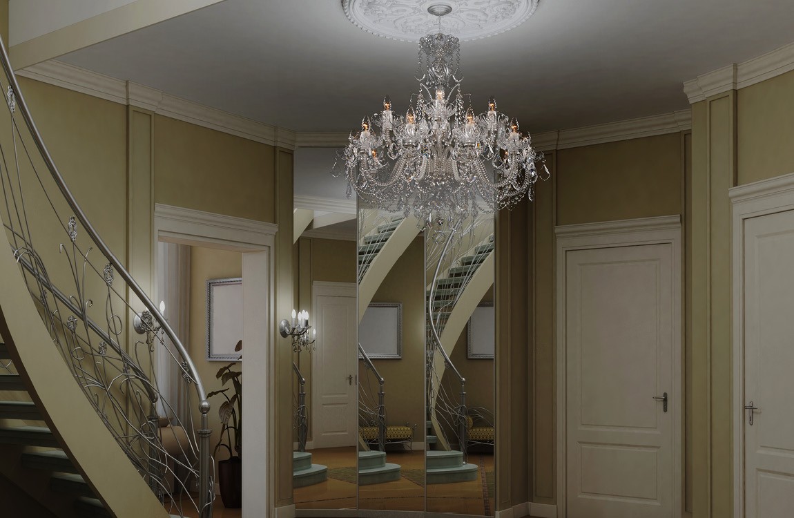 Lámpara de araña de cristal para el vestíbulo de la casa LUCH15