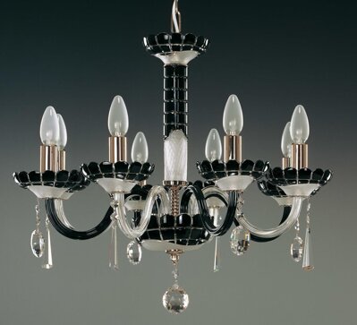 Glass chandelier EL613818
