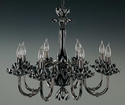 Glass chandelier black EL605818 ant