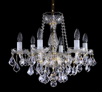 Cut glass crystal chandelier L16047CLN