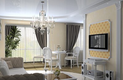 Broušený lustr do obývacího pokoje ve stylu glamoure EL688803
