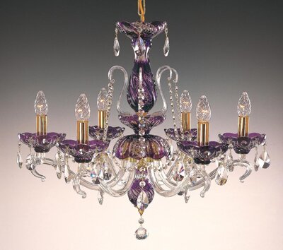 Crystal chandelier violet EL660614