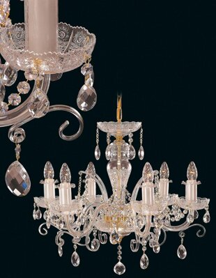 Cut glass crystal chandelier EL681601