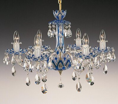 Crystal chandelier blue EL601613
