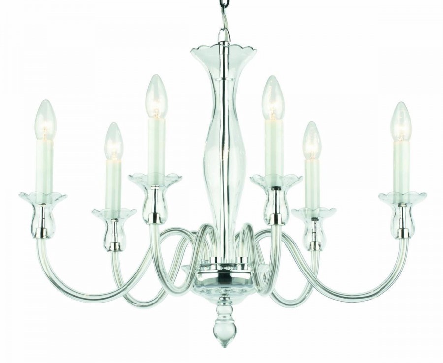 Clear Glass Chandelier Amelie 6