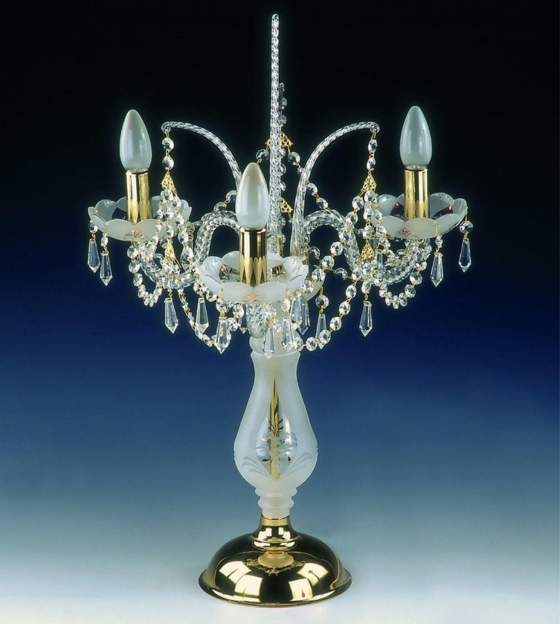 Lámpara de mesa de cristal AS050