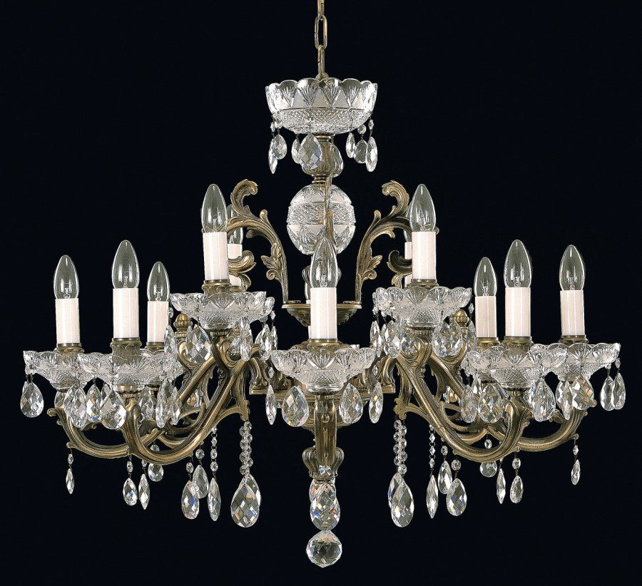 Brass chandelier EL8501201PT