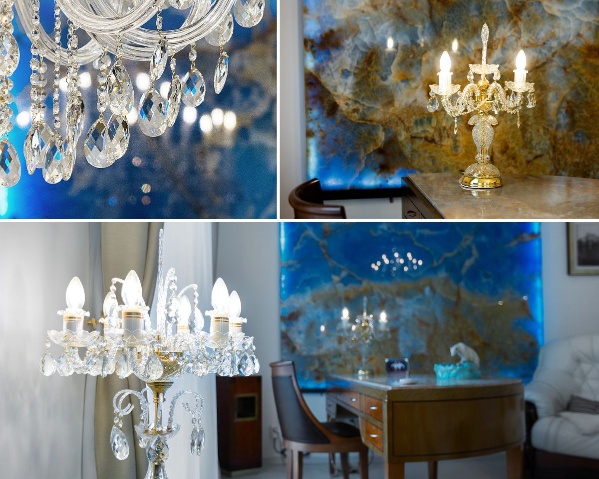Luxusní lampy z křištálu