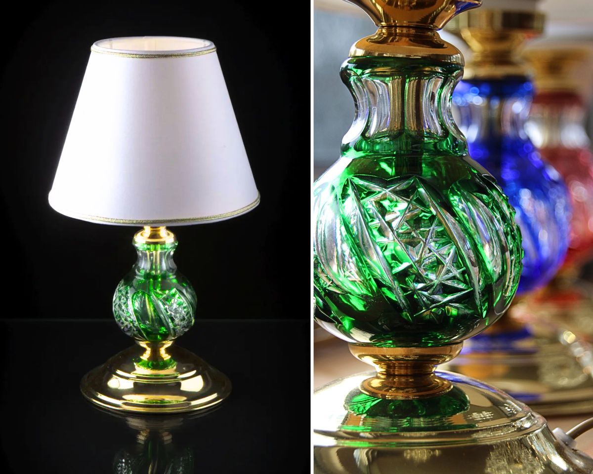 Stolní lampa zelená