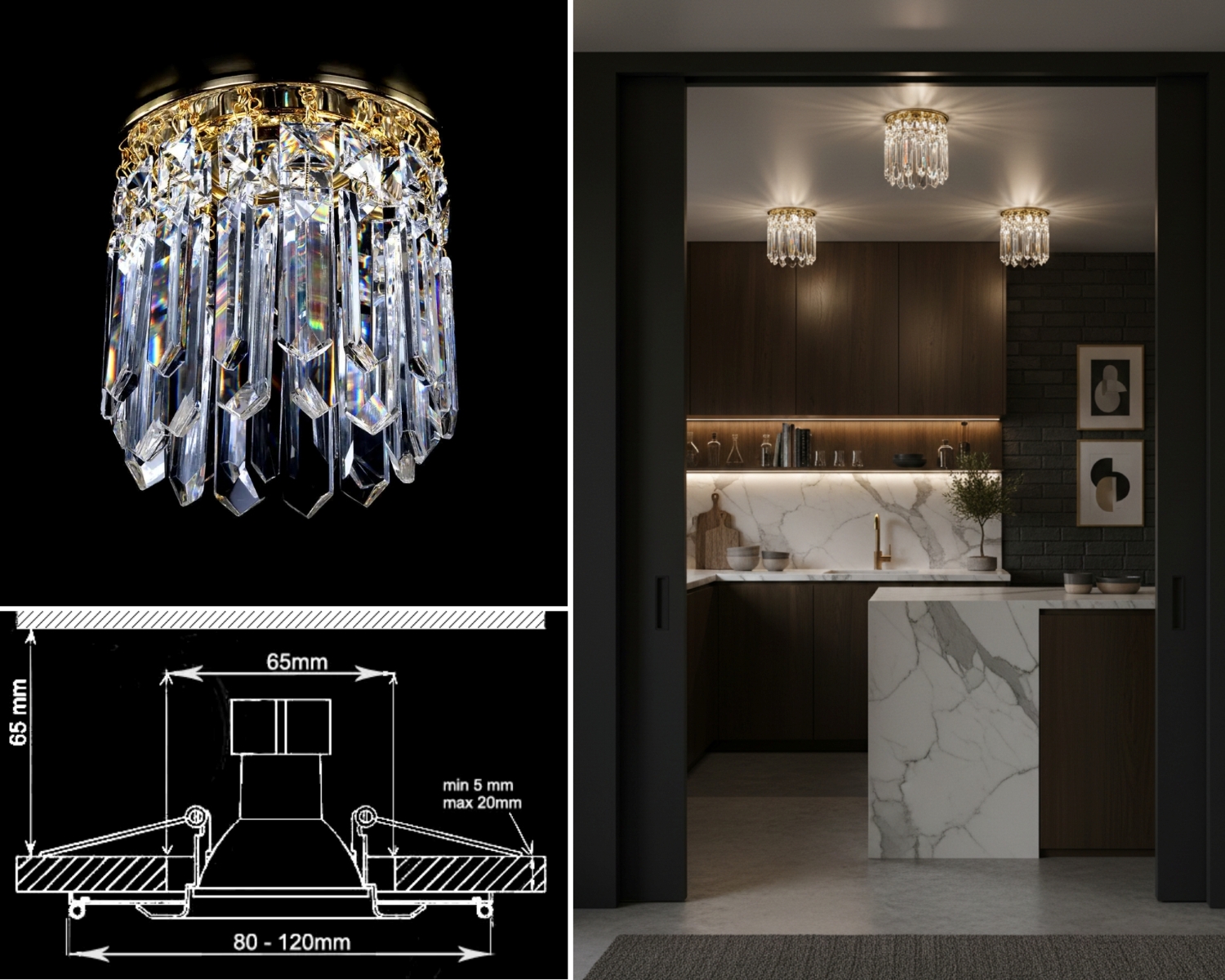 Bodové svítidlo stropní B509CE