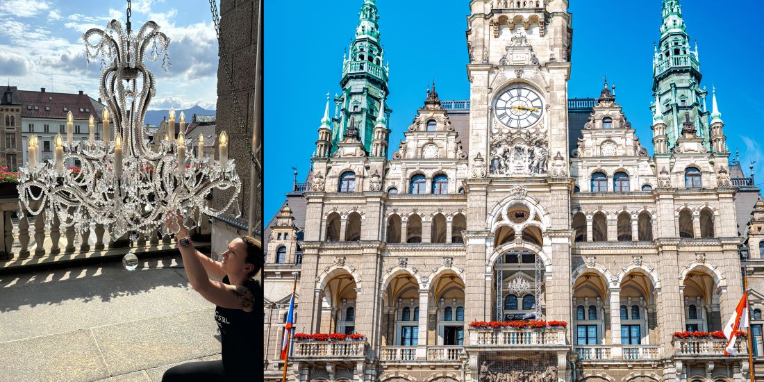 Artcrystal lustr radnice liberec