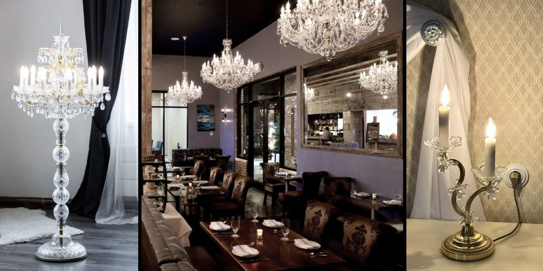 Artcrystal svítidla restaurace