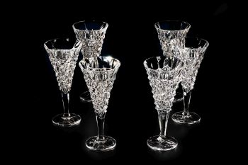 Broušené sklenice na víno a sekt Bohemia | ARTCRYSTAL.CZ