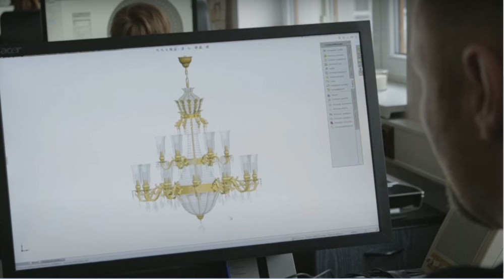 make of crystal chandelier