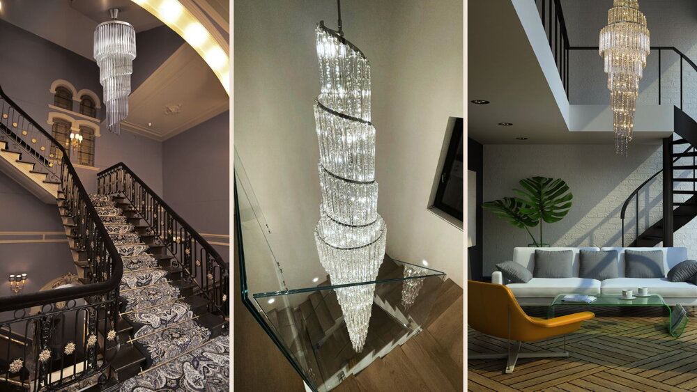 Elegant Illumination with Crystal Staircases