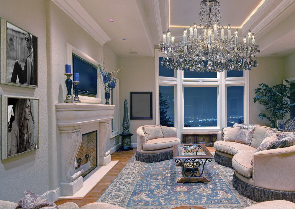 crystal chandelier interior