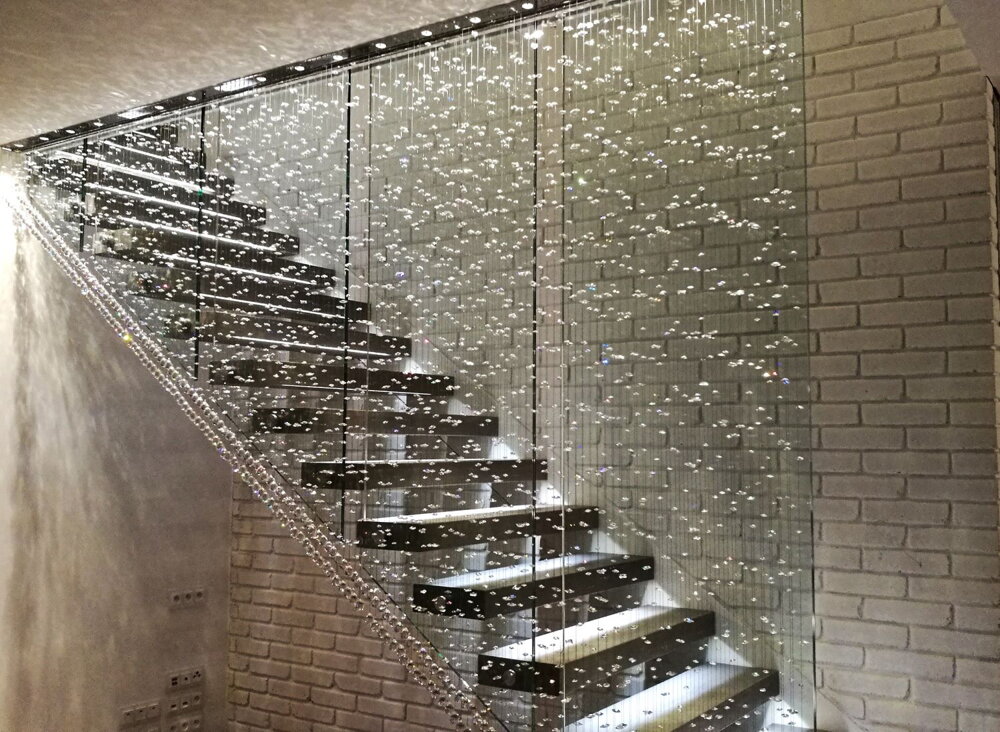 Elegant Illumination with Crystal Staircases