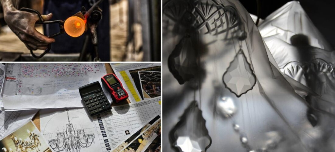 Ruční výroba křišťálových lustrů – ArtCrystal Tomeš