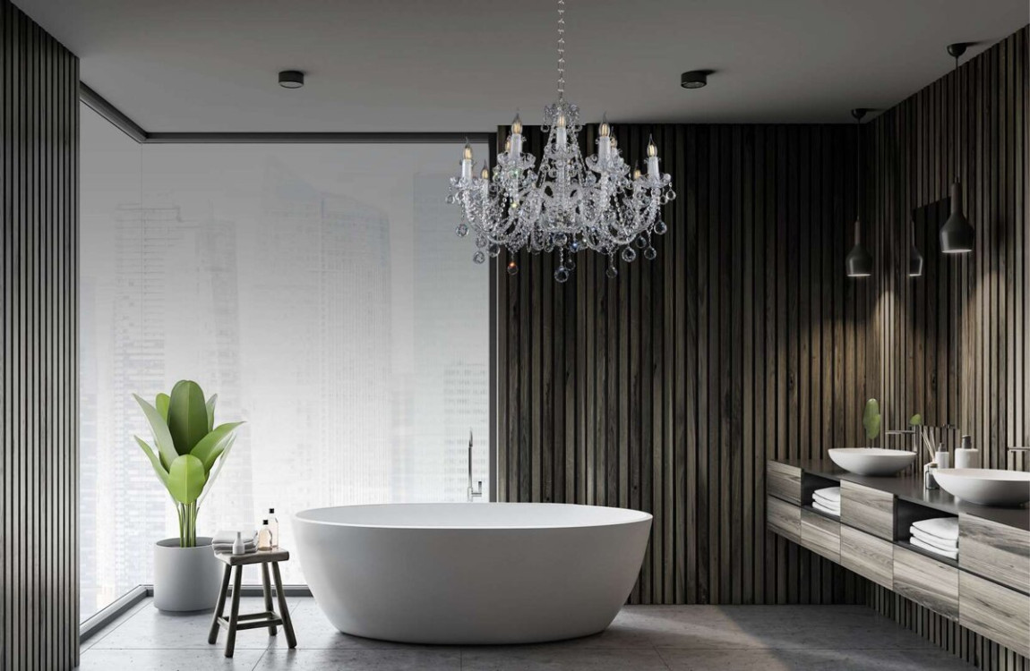 crystal chandelier for bathroom