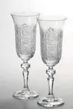 Broušená sklenice flétna 2ks 12116-150ml