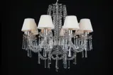 Lustr křišťálový  LLCH08S CRYSTAL-WHITE