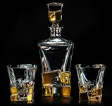 Křištálový whisky set BG26107ZLATO-S