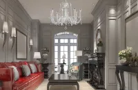 Moderní kříšťálový lustr do obývaku EL210803