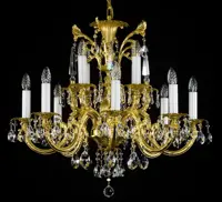 Lustr mosazný s ověsy L360CLN