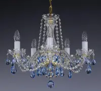 Lustr s barevnými ověsy L083B 6006