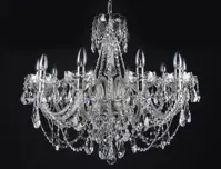 Křišťálový lustr broušený LW121102200G  - stříbrný 