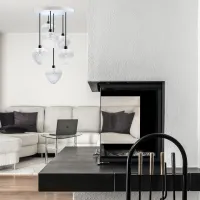Moderní závěsné svítidlo ELA06Crystal