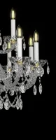 Křišťálový luxusní lustr EL13812+601PB