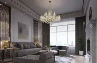 Křišťálový lustr do obýváku AL036
