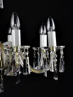 LUSTR KŘIŠŤÁLOVÝ  LW507080100G - detail svíčky 