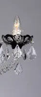 Lustr křišťálový černý LLCH05-BLACK - detail 