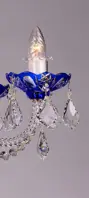 Lustr křišťálový modrý LLCH05-BLUE - detail 