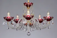 Lustr křišťálový LLCH05-RED-SP