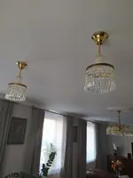 Lustr mosazný s ověsy L331CLN