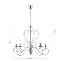 Lustr s kovovými rameny OLU16585