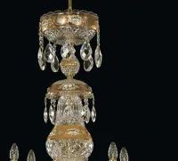 Velký skleněný lustr EL6513001 - detail
